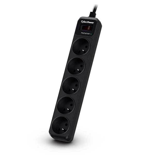 Listwa zasilająca CyberPower Essential 5 gniazd 1,8m Czarna