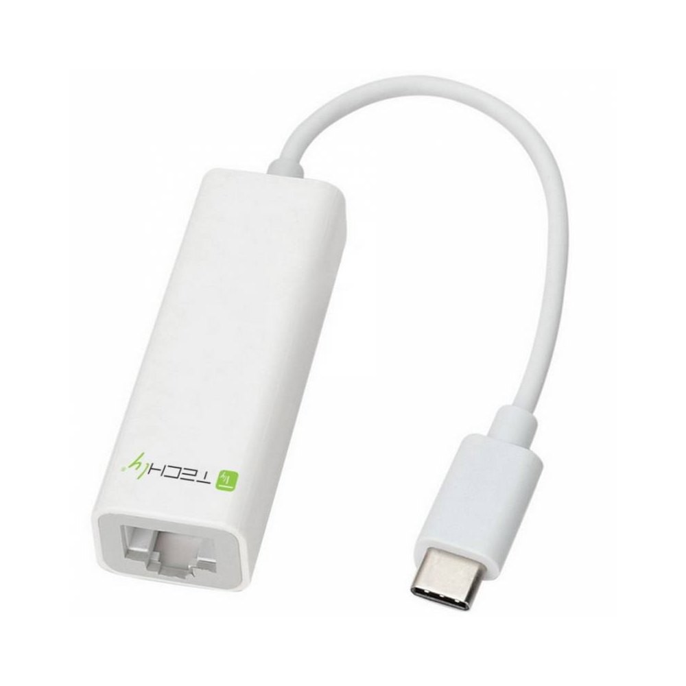 Karta sieciowa USB-C LAN Gigabit Ethernet 10/100/1000 Mb/s RJ45 Techly