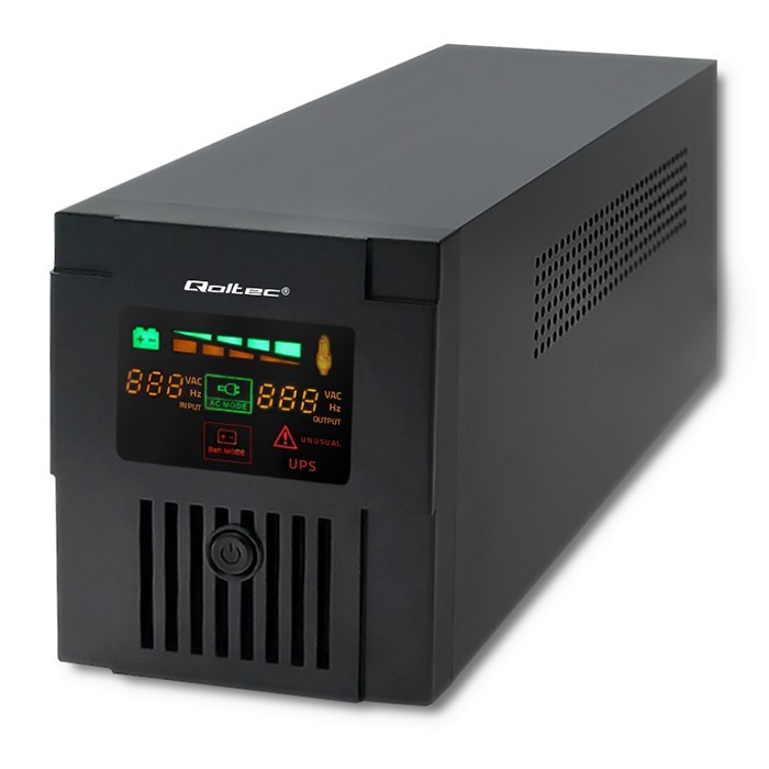 Zasilacz awaryjny UPS - Qoltec Monolith 1000VA