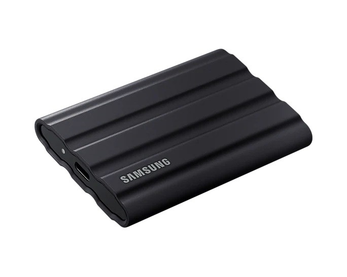 SSD USB 3.2 Type-C USB A  1TB  Samsung T7 Shield  Czarny