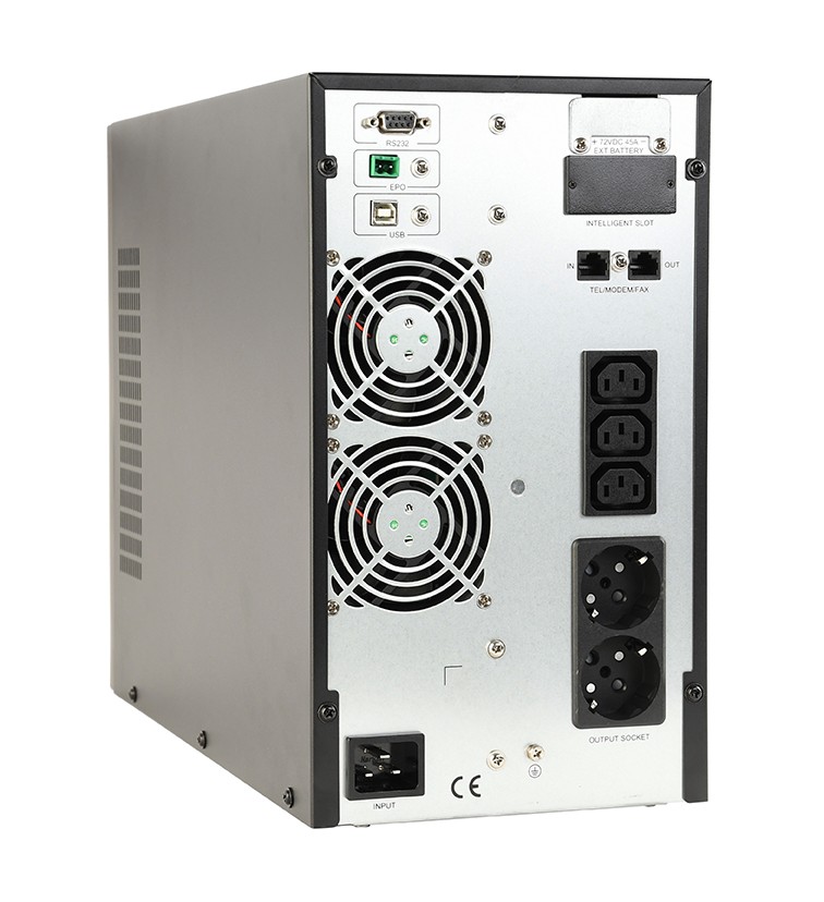 Zasilacz awaryjny UPS - Gembird 3000VA On-Line 3xIEC 2xSchuko - obrazek 2