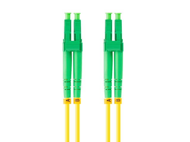 Patchcord światłowodowy Sm Lc/Apc-Lc/Apc Duplex 3.0mm 10.0m Żółty Lanberg - obrazek 2