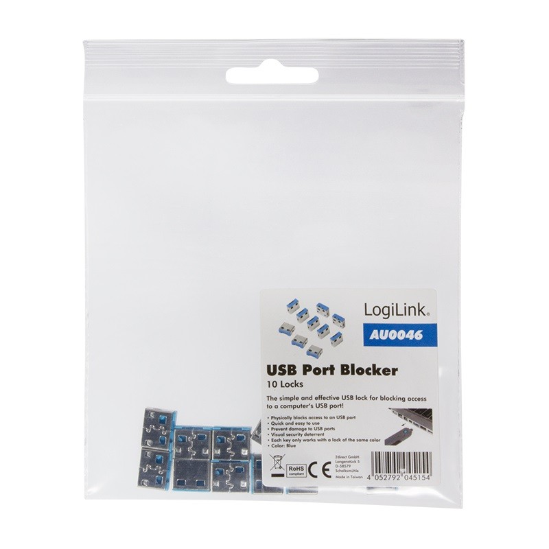 Blokada portu USB LogiLink 10 szt. - obrazek 3