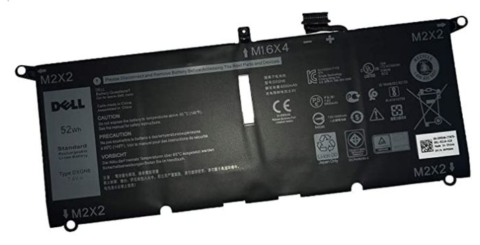 Bateria do laptopa Dell 52 WHR, 4 Cell, Lithium Ion