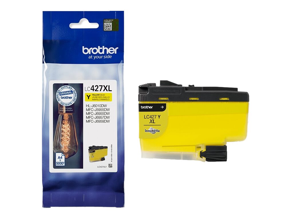 Tusz Brother LC427XLY Yellow 5000 str.