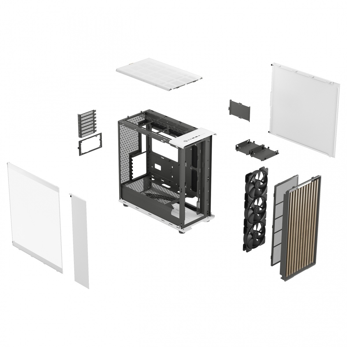 Obudowa Fractal Design North XL Chalk White TG - obrazek 5