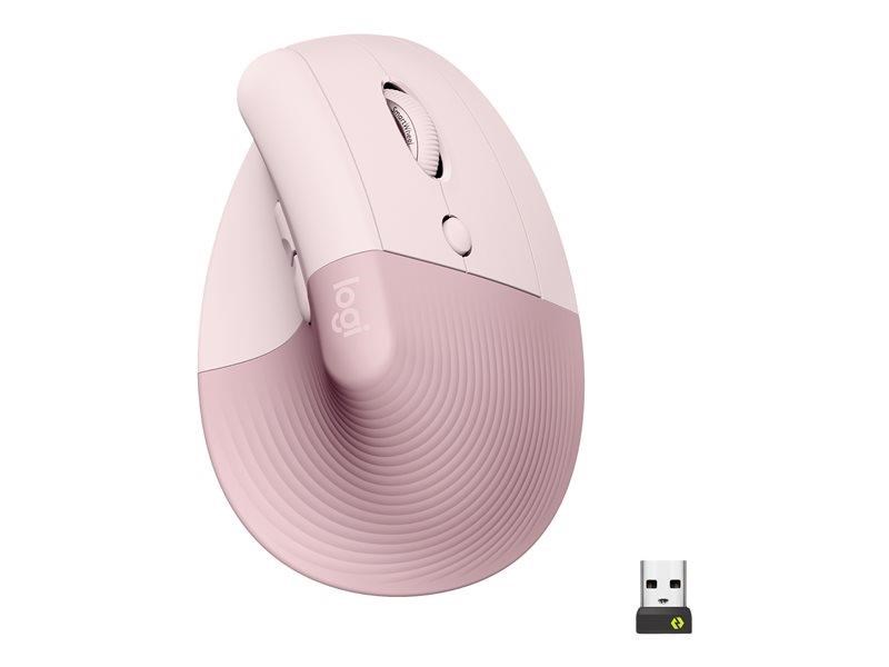 Mysz bezprzewodowa Logitech Lift Vertical Różowa