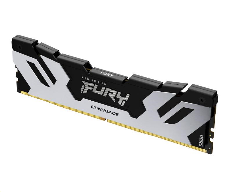 CUDIMM PC-8400 DDR5 24GB Kingston KF584CU40RS-24 Fury Renegade Silver XMP