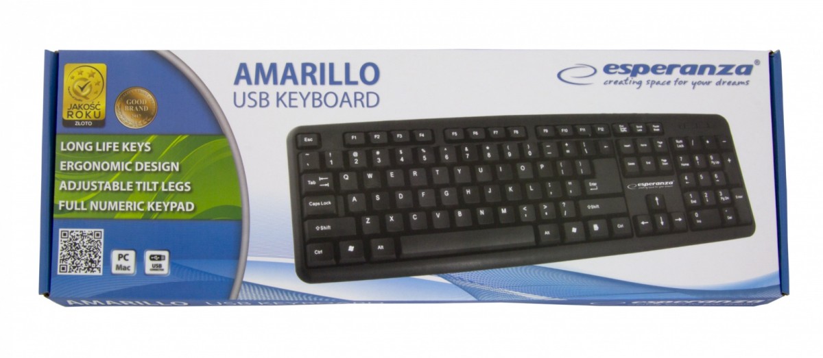 Klawiatura Esperanza Amarillo EK134 USB - obrazek 4