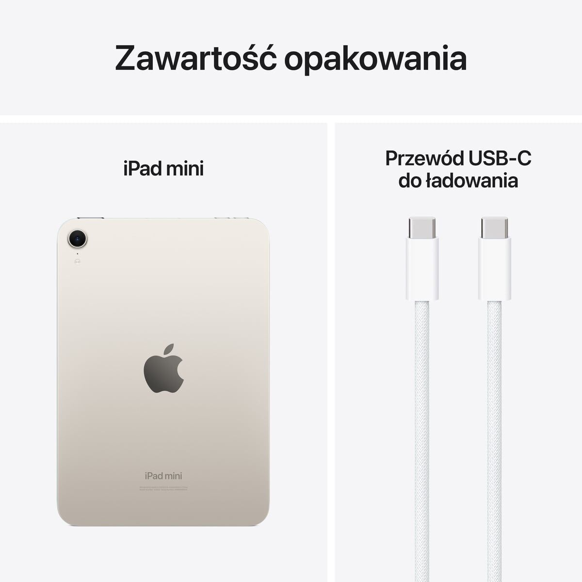 Apple iPad mini 7 8,3" Wi-Fi 256GB - Księżycowa poświata - obrazek 2