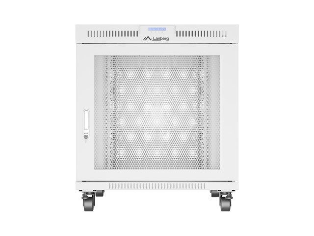 Szafa stojąca rack 19" 27U 600x800mm szara (drzwi przednie perforowane) LCD Lanberg - obrazek 4
