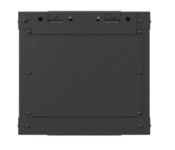 Szafa wisząca rack 10'' 4U 300x300mm czarna (drzwi przednie szklane) Langberg - obrazek 2