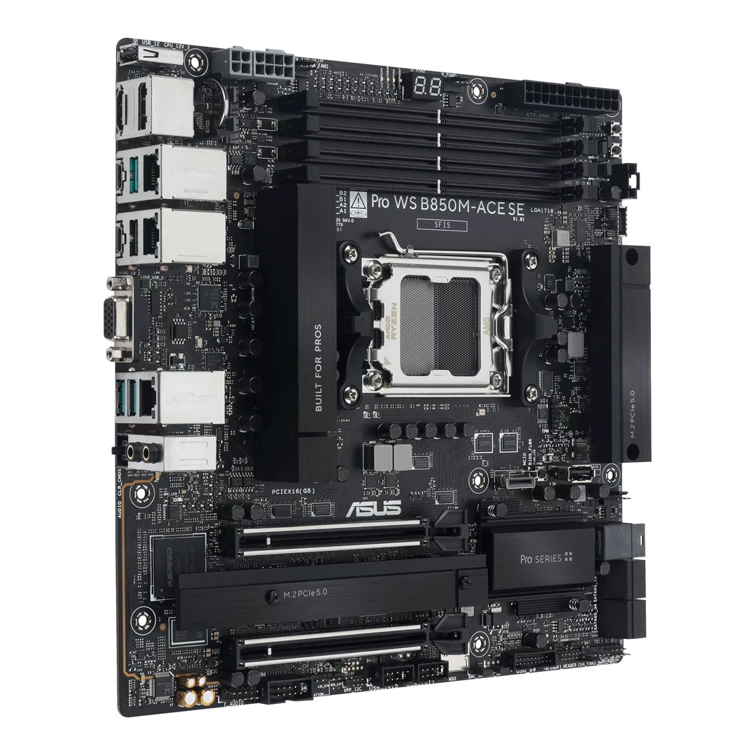 Płyta Socket AM5 Asus PRO WS B850M-ACE SE - obrazek 3