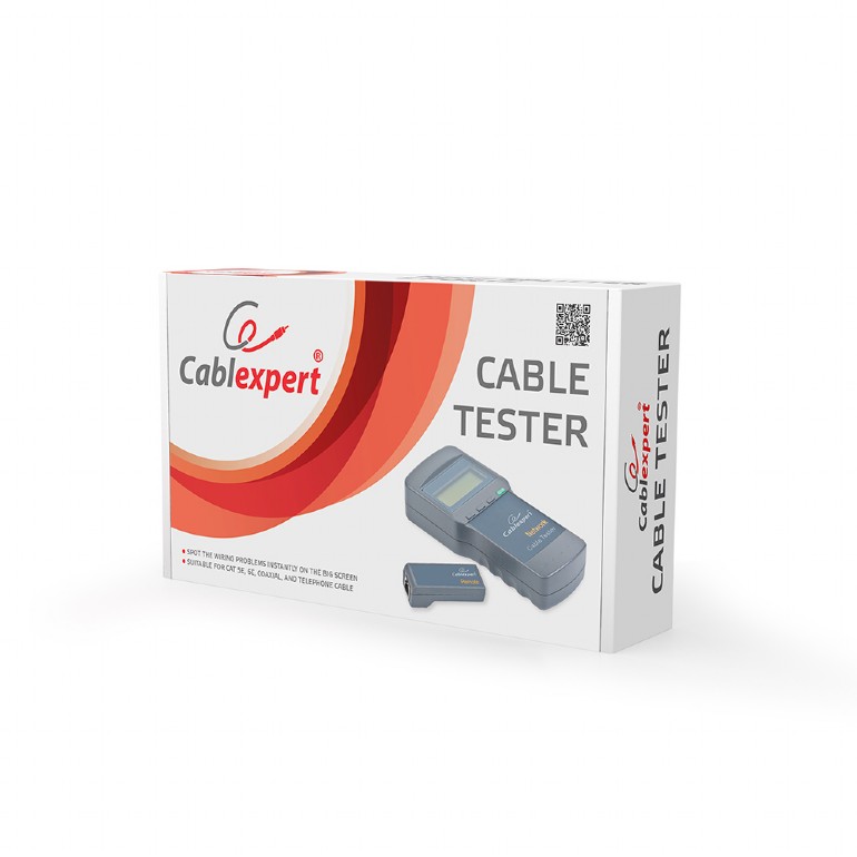 Tester okablowania RJ45, RJ11 Cyfrowy Gembird - obrazek 2