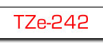 Taśma do drukarki etykiet Brother TZE242 18mm Czerwony na Białym