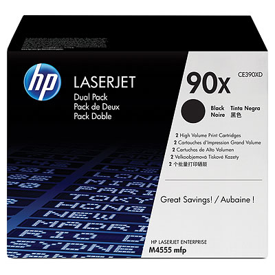 Tonery HP 90X CE390XD Black 2x24000 str.