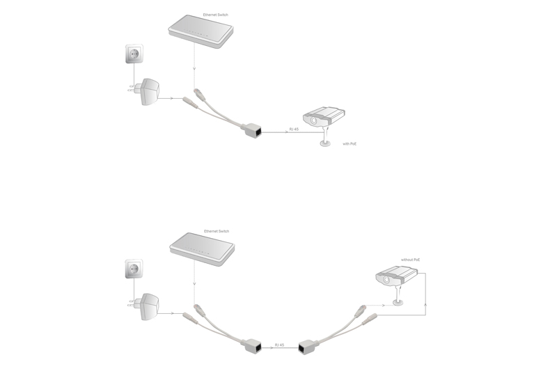 Adapter PoE pasywny - 2 sztuki Digitus - obrazek 2
