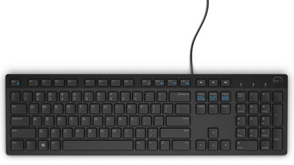 Klawiatura Dell KB216 Quietkey USB Czarna