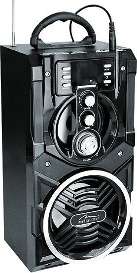 Głośnik Bluetooth Media-Tech Portable Partybox BT - 800W PMPO, karaoke, FM, MP3, pilot, kolorowe światła LED