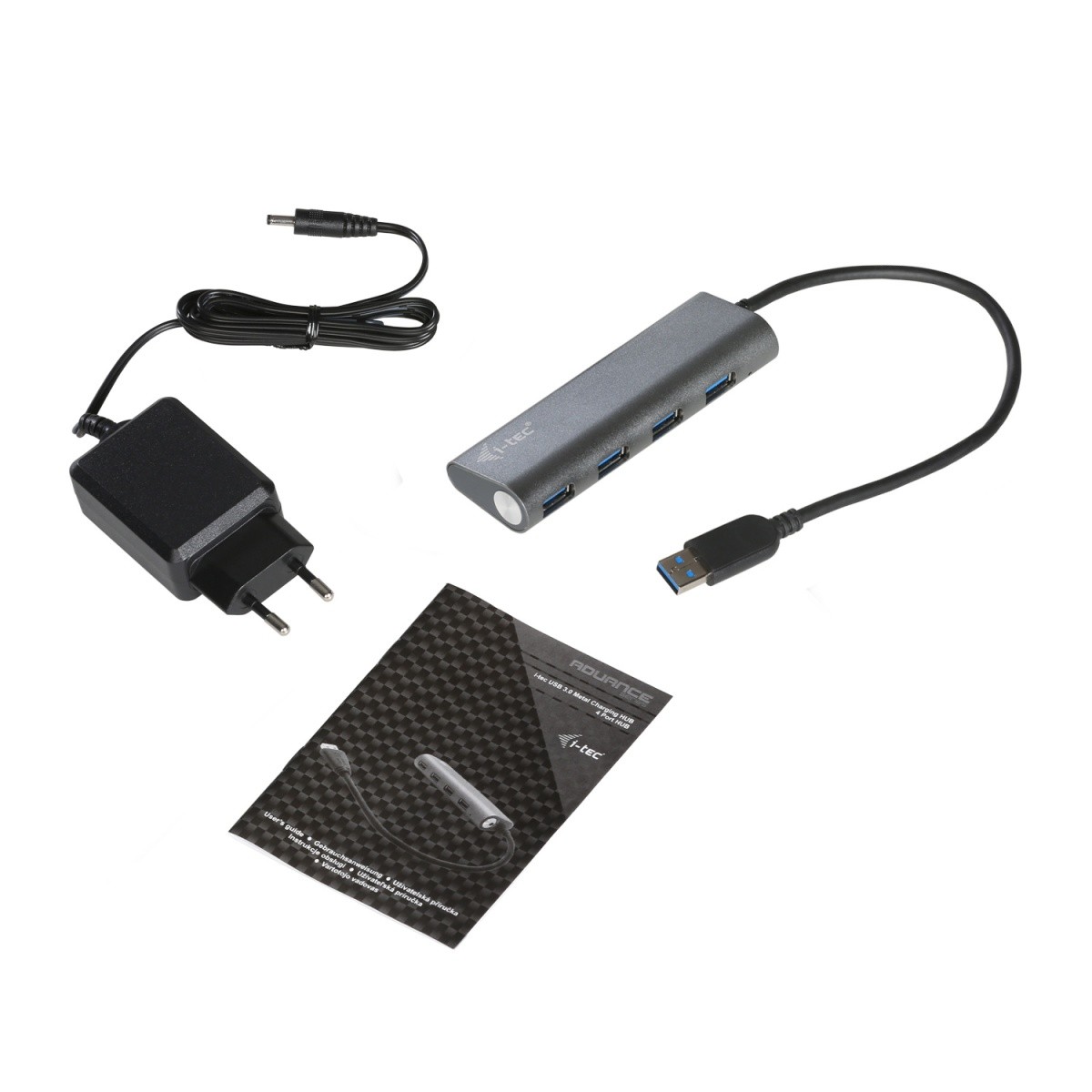 HUB USB 3.0 4 portowy i-tec + zasilacz - obrazek 4