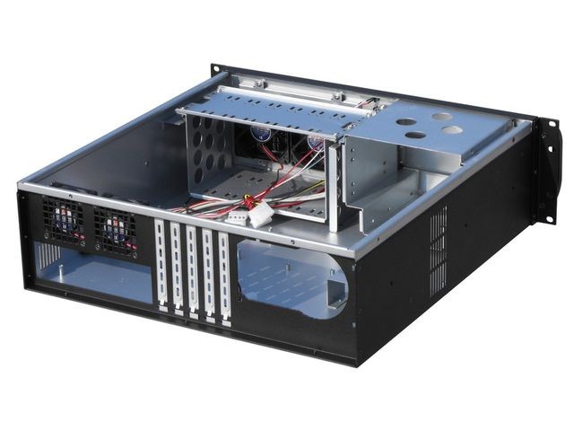 Obudowa Gembird serwerowa ATX 19" 3U Czarna - obrazek 4