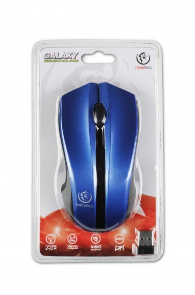 Mysz bezprzewodowa rebeltec Galaxy Blue-Black - obrazek 5