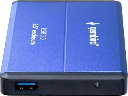 Obudowa do HDD/SSD 2.5" USB 3.0 Gembird Aluminiowa - Niebieska - obrazek 3