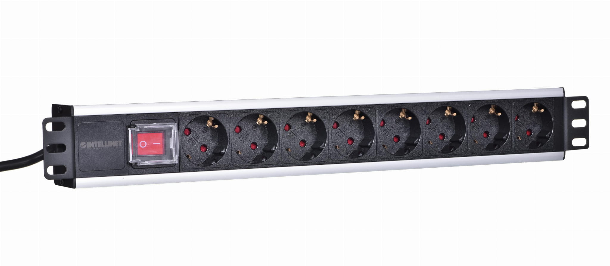 Listwa zasilająca Intellinet rack 19" 1.5U 250V/16A 8x C14 3.0 m