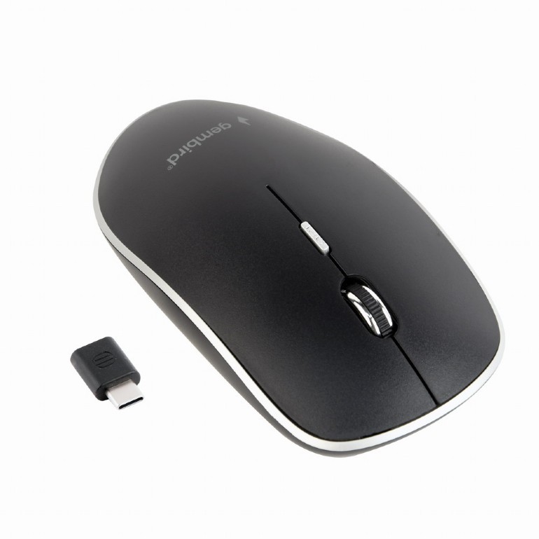 Mysz bezprzewodowa Gembird MUSW-4BSC-01 USB Type-C Czarna - obrazek 2