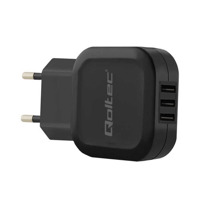 Ładowarka Sieciowa USB 5V 3.4A 3 porty Qoltec