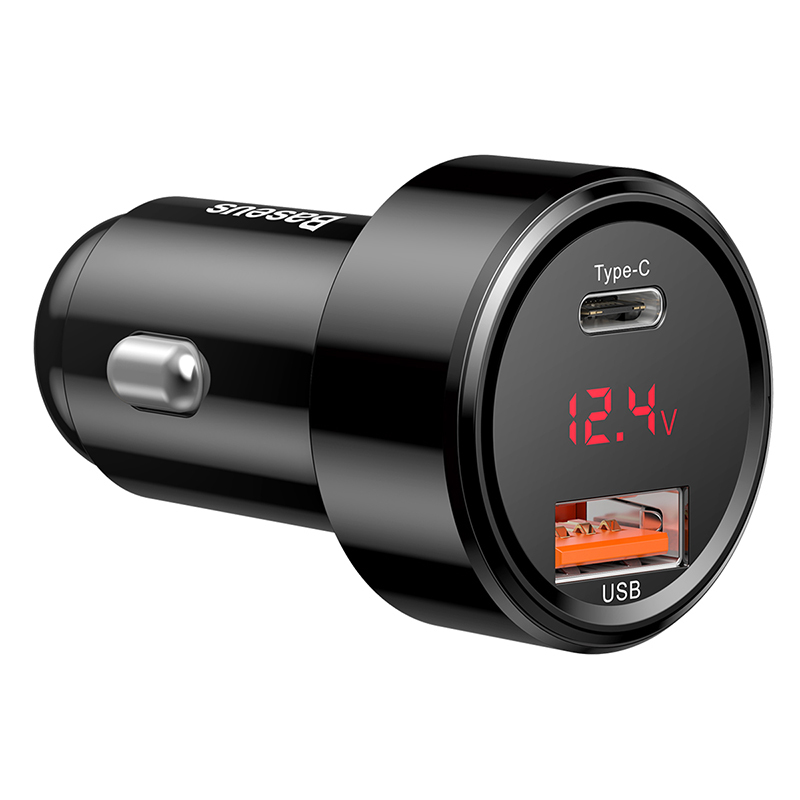 Ładowarka samochodowa USB Type-C + USB 45W PD QC 3.0 Baseus