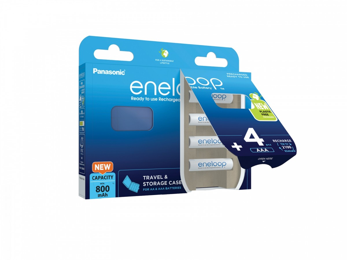 Akumulatorki AAA/800 mAh NIMH 4 szt. Panasonic Eneloop + pudełko - obrazek 2