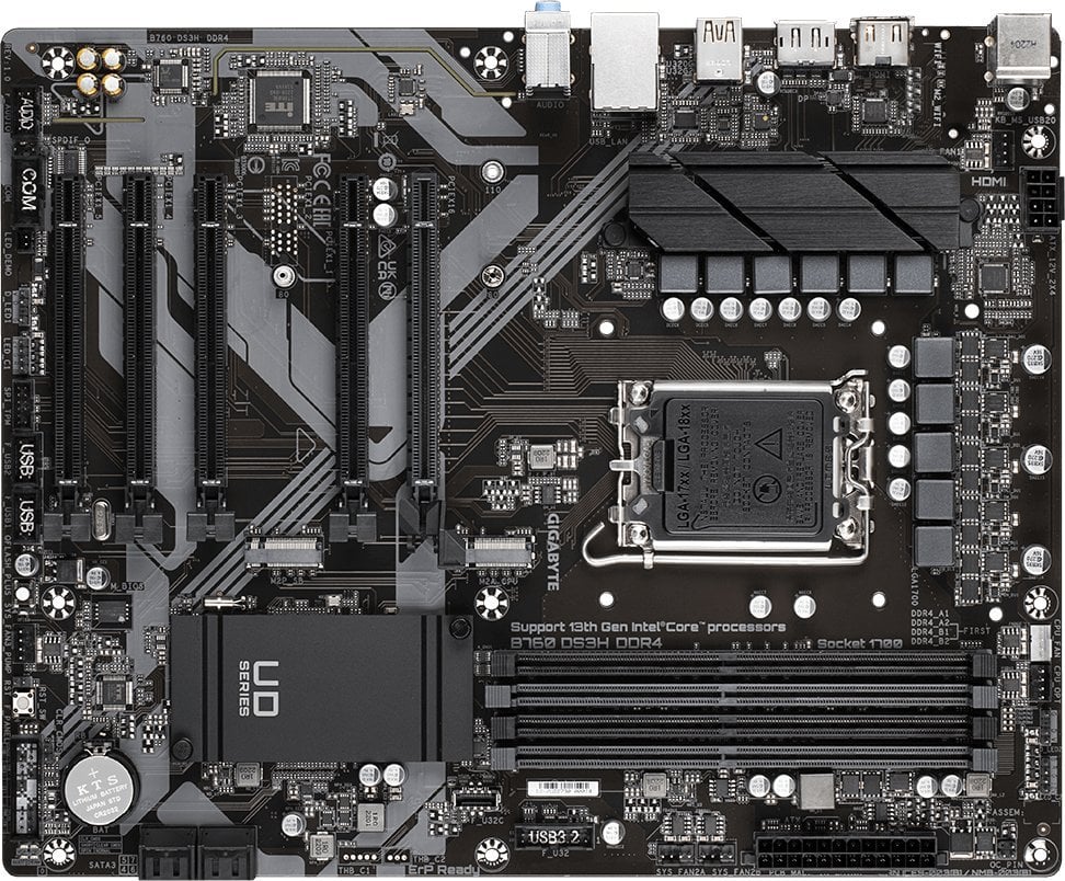 Płyta Socket LGA1700 Gigabyte B760 DS3H DDR4 - obrazek 5