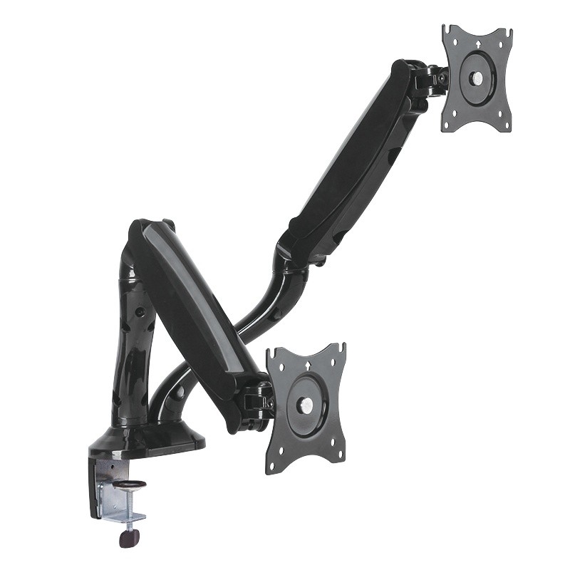 Uchwyt do mocowania LCD 13" - 27" - 9 Kg - 2 monitory - Biurkowy; obrotowy; dwuramienny LogiLink - obrazek 3