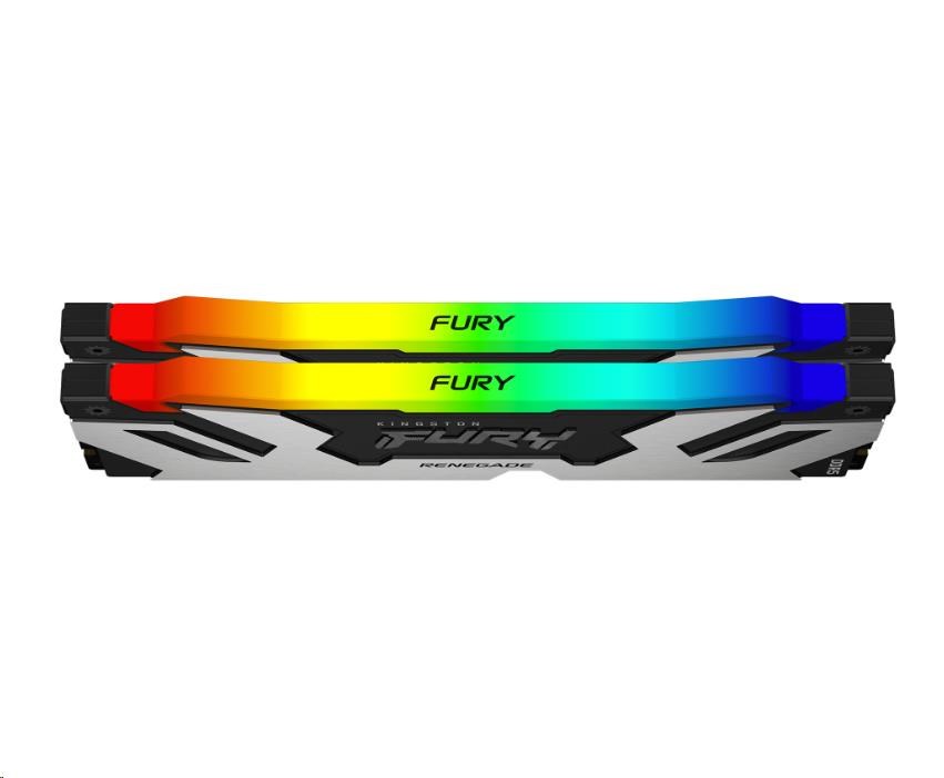 DIMM PC-7200 DDR5 32GB Kingston KF572C38RSAK2-32 Fury Renegade Silver RGB **2 x 16GB** - obrazek 2