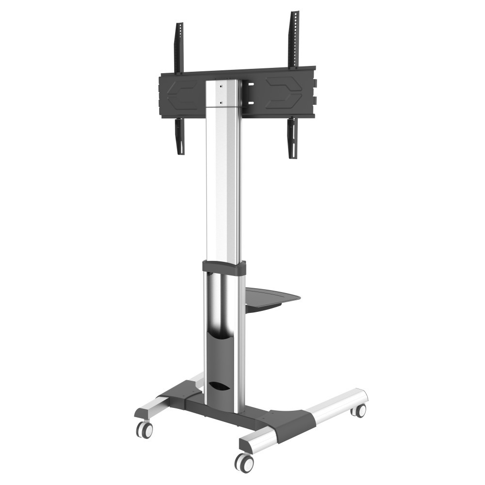 Stojak mobilny do TV 50"-92'' 70kg regulowany z półką Techly - obrazek 3