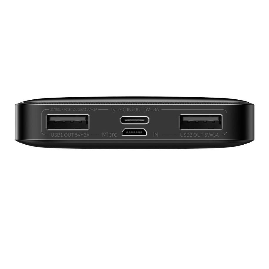 PowerBank Baseus Bipow 10000mAh PD 15W Czarny - obrazek 5