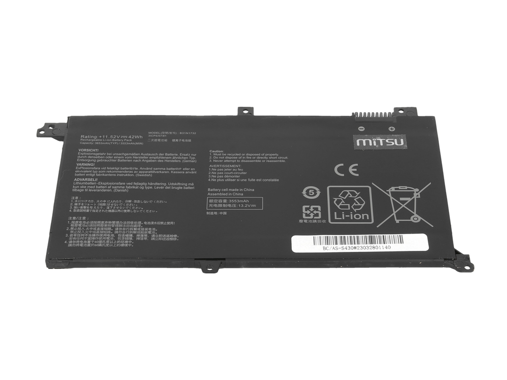 Bateria do laptopa Asus Vivobook S14, S430, X430U, K430 11.52V 3653mAh - obrazek 4
