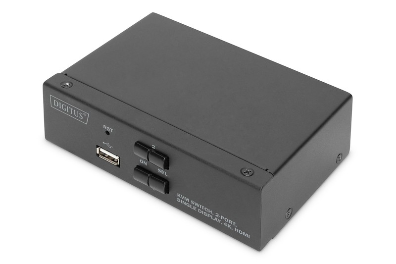 Przełącznik KVM Digitus 2 portowy HDMI, 4K 30Hz - obrazek 3