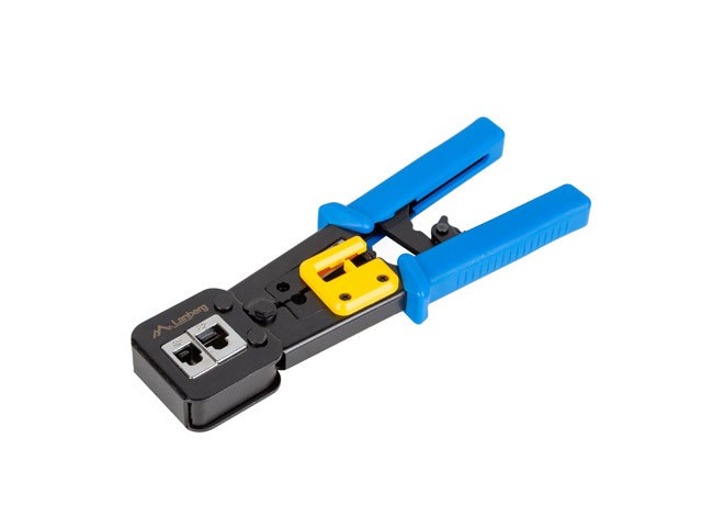 Zaciskarka wtyków RJ45; RJ11; RJ12 przelotowych Lanberg