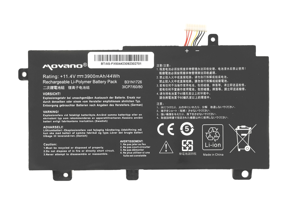 Bateria do laptopa Asus TUF Gaming FX504; FX505; FX80G 11.4 V 3900 mAh - obrazek 3