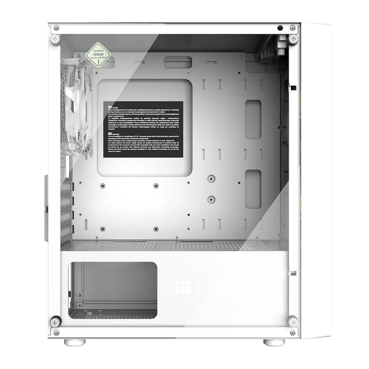 Obudowa Logic Aramis ARGB MINI Biała - obrazek 3