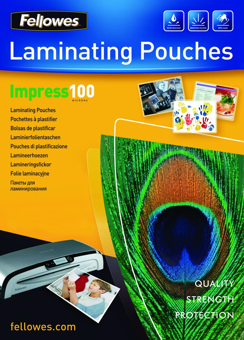 Folia laminacyjna Fellowes A4 100 mic 100 szt.