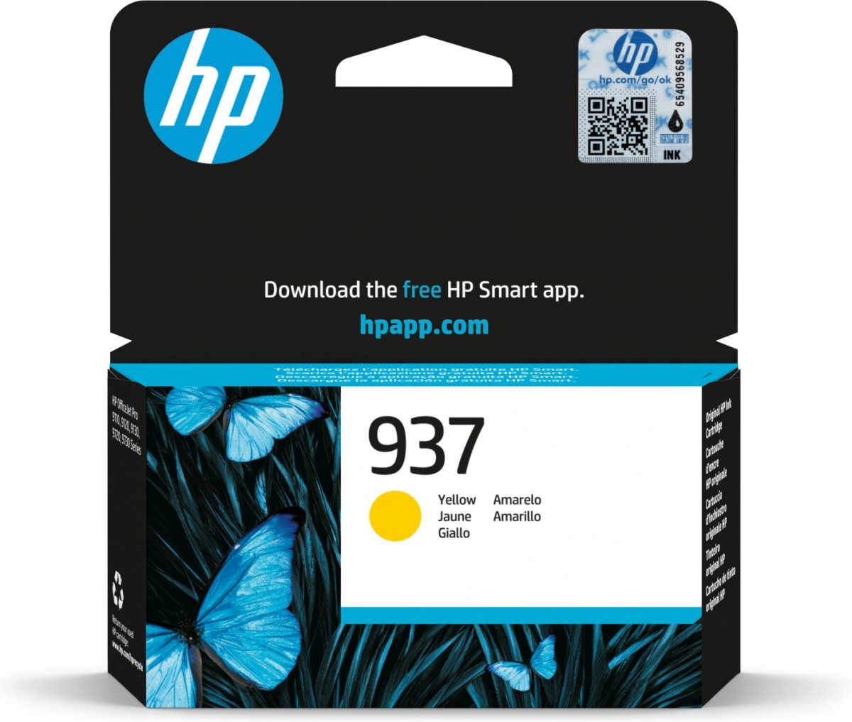Tusz HP 937 4S6W4NE Yellow 800 str.