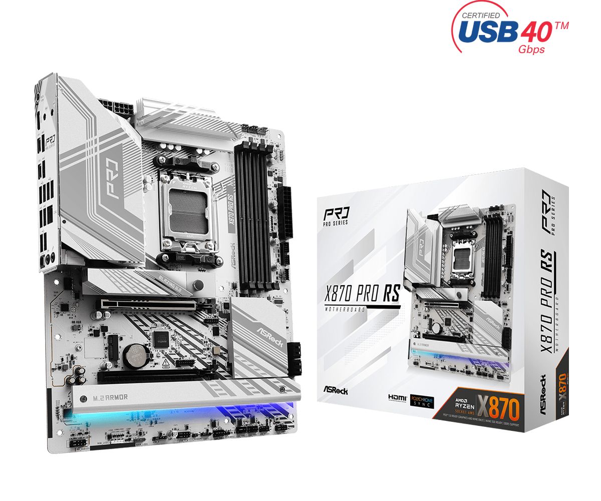 Płyta Socket AM5 ASRock X870 PRO RS