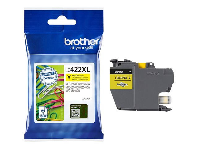 Tusz Brother LC422XLY Yellow 1500 str.
