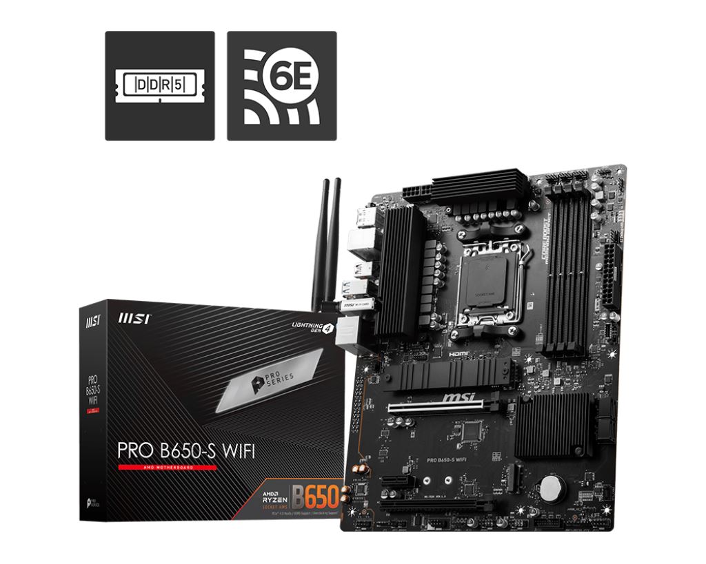 Płyta Socket AM5 MSI PRO B650-S WIFI
