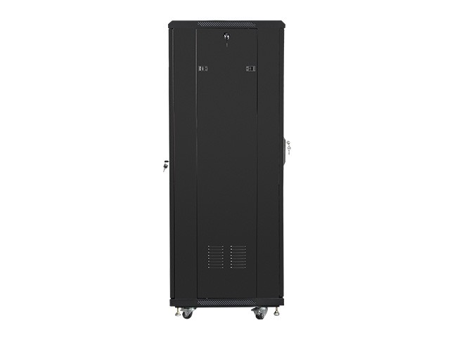 Szafa stojąca rack 19" 32U 600x600mm czarna (drzwi przednie szklane) Lanberg - obrazek 2