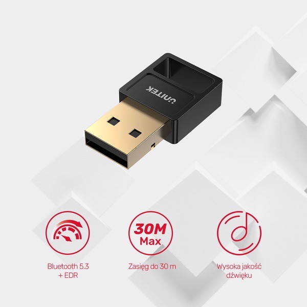 Adapter Bluetooth 5.3 USB Unitek - obrazek 3