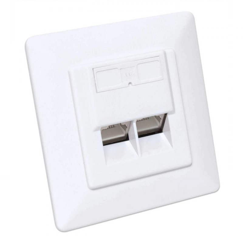 Gniazdo podtynkowe 2xRJ45 FTP Cat6 Intellinet - obrazek 2